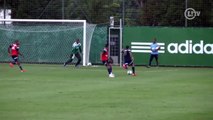 Allione limpa marcação e faz belo gol em treino no Palmeiras