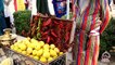 Uzbek fruit and vegetables. Bazaars in Uzbekistan. The gifts of the Uzbekistan nature.