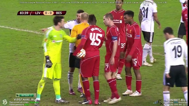 Liverpool 1 - 0 Besiktas All Goals and Highlights 19/02/2015 - Europa League