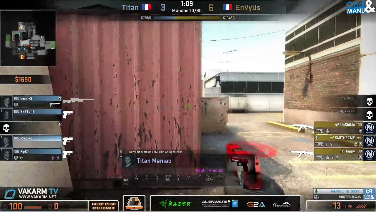 FACEIT League - Titan vs EnVyUs - Cache