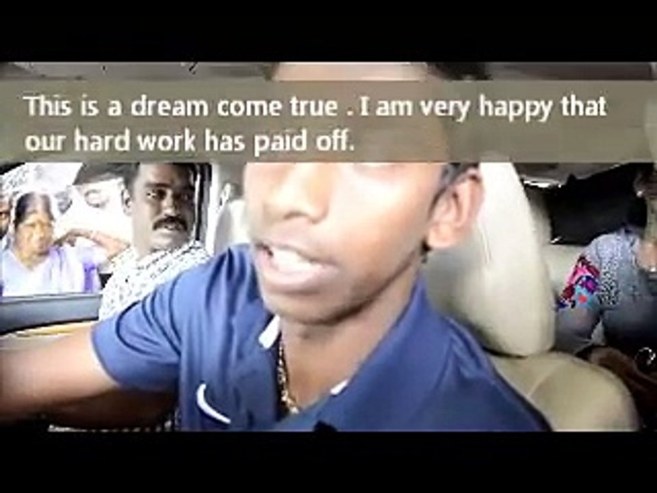 Aparajith on U-19 World Cup win
