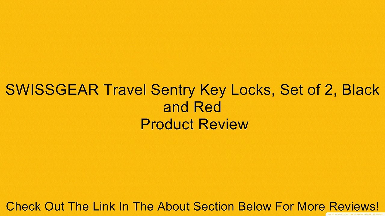 SWISSGEAR Travel Sentry Key Locks, Set of 2, Black and Red Review