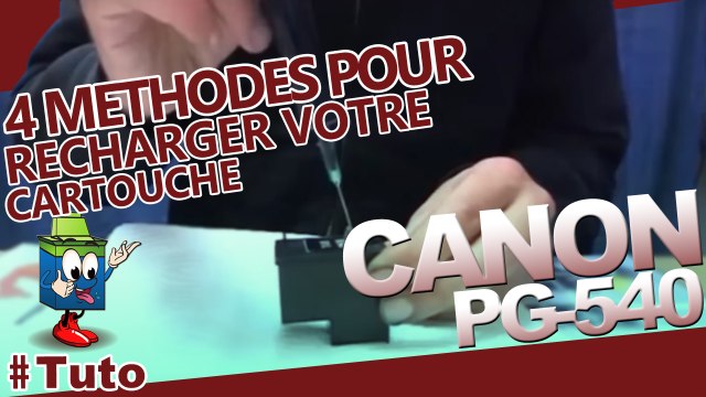 Canon PG-540 : 4 méthodes pour recharger la cartouche comme il faut