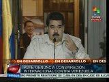 Embajada de EE.UU. encubriría a implicados en plan golpista: Maduro