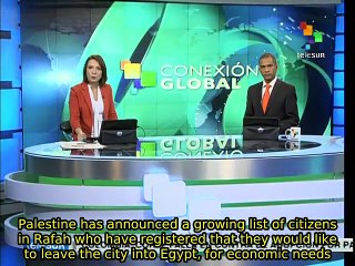 Ten thousand Palestinians have registered to try to leave Rafah