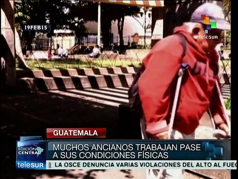 Guatemala: miles de personas de tercera edad carecen de jubilaciones