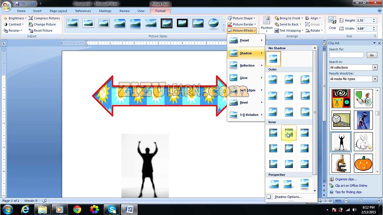 Clips and Shapes Formatting in Microsoft Word in URDU- [Free]