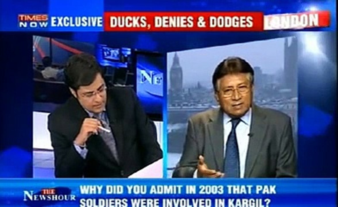 Interview of Former President of Pakistan Musharraf with Indian Anchor -