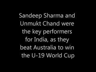 Chand helps India win U-19 World Cup