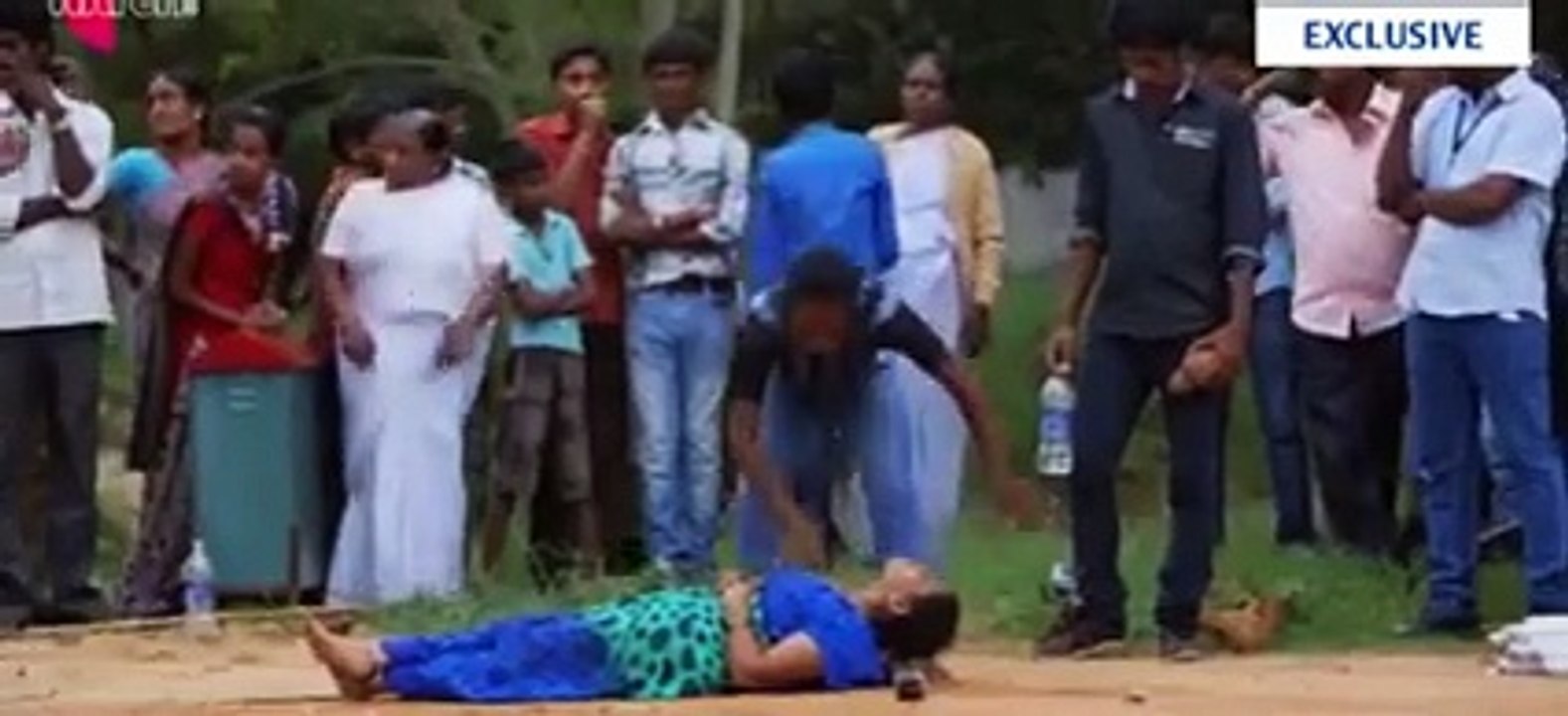 Husband and wife doing very dangerous stunt