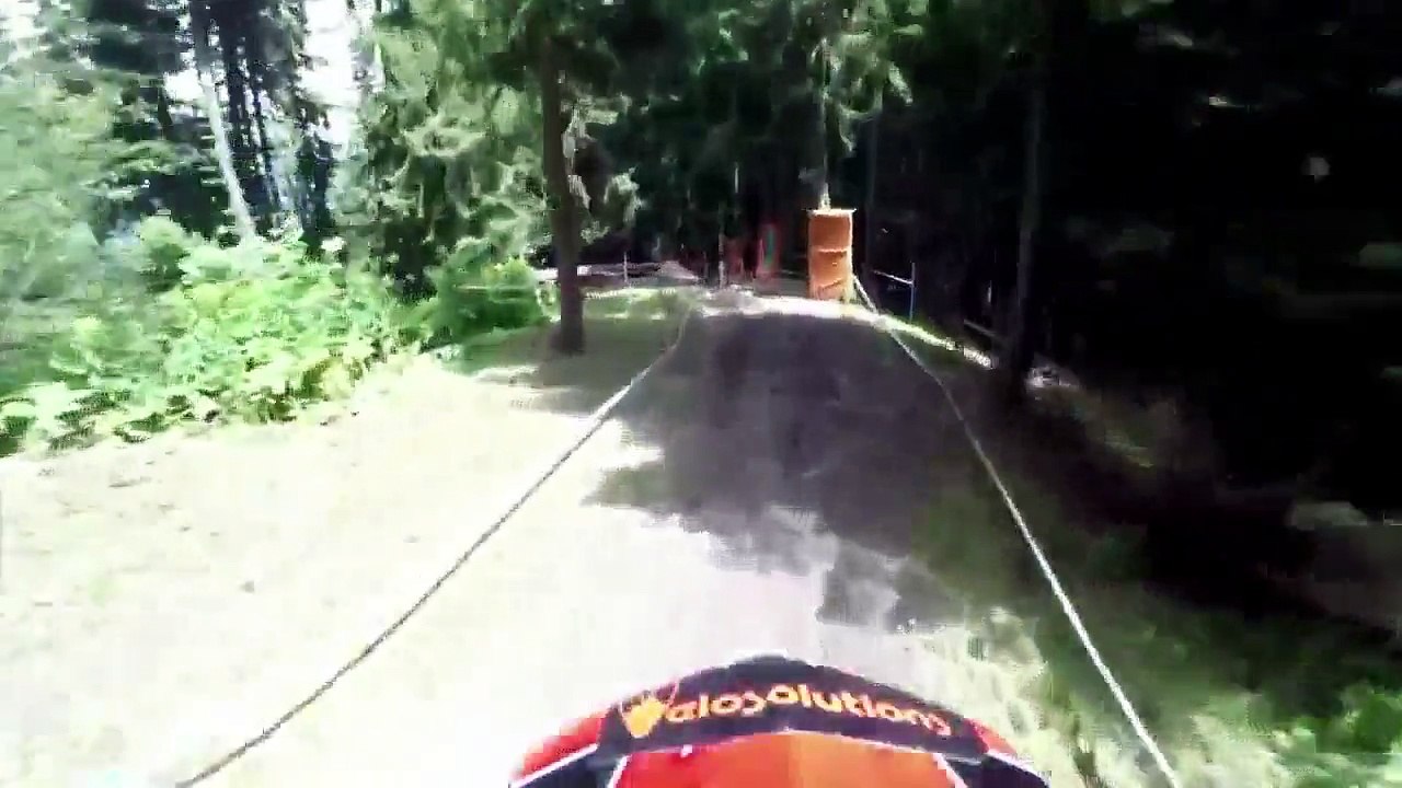 Downhill Mountain Bike POV Course Preview at Méribel 2014