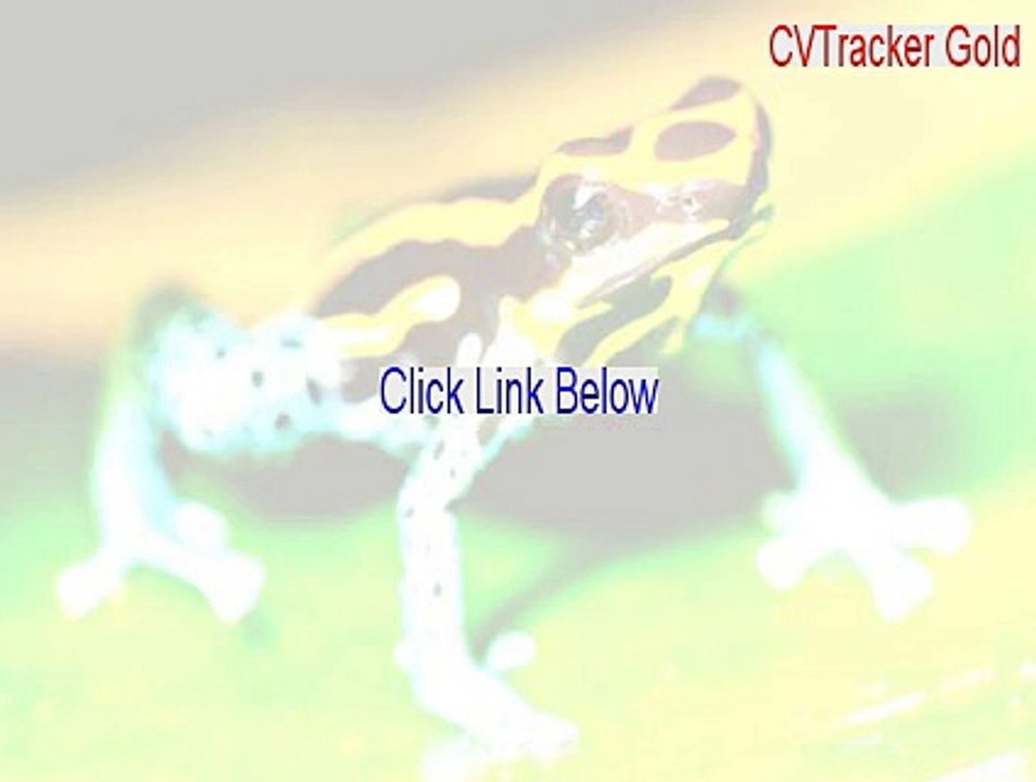 CVTracker Gold Serial [Download Here 2015]