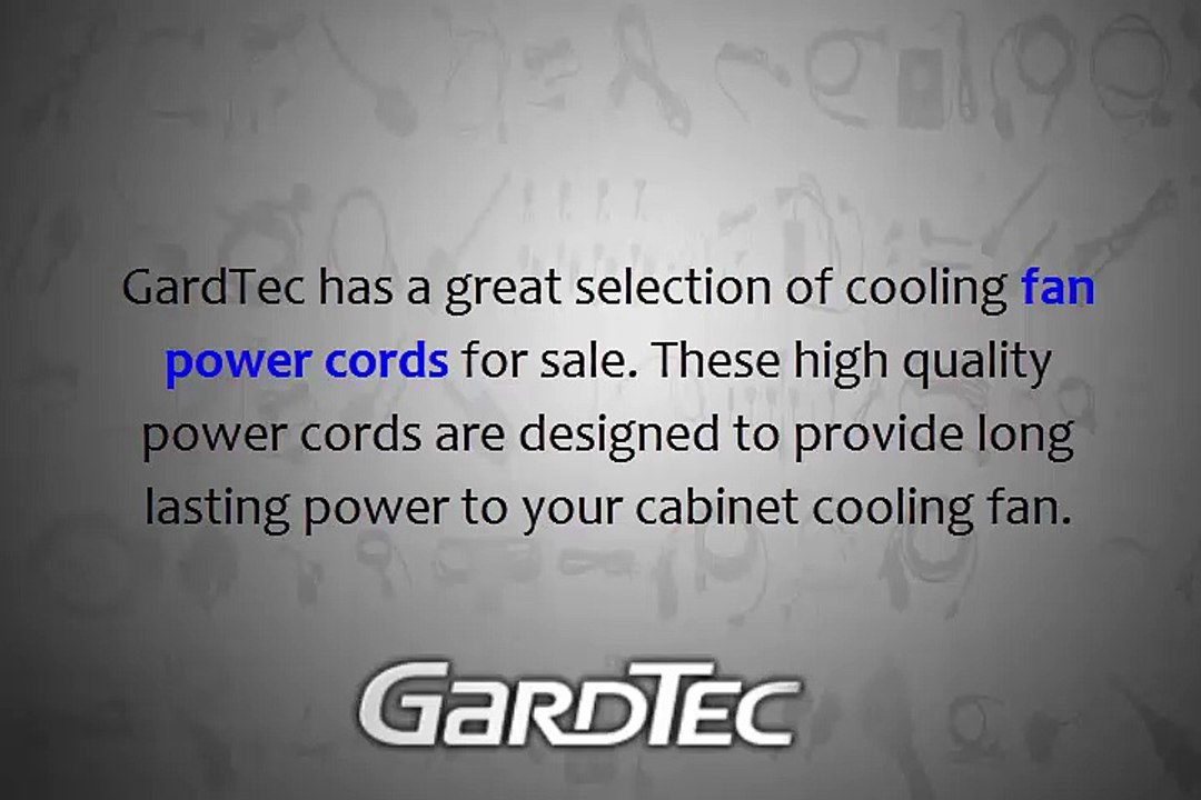 Power Cords for Cabinet Cooling Fans
