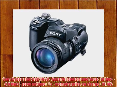 Sony Cyber-shot DSC-F828 - Appareil photo num?rique - Bridge - 8.0 Mpix - zoom optique : 7