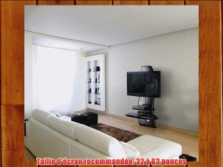 Meliconi Ghost Design 2000 Support mural pour TV Plasma / LCD Noir Carbone