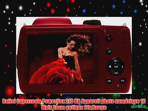 Rollei Superzoom Powerflex 210 HD Appareil photo num?rique 16 Mpix Zoom optique 21x Rouge