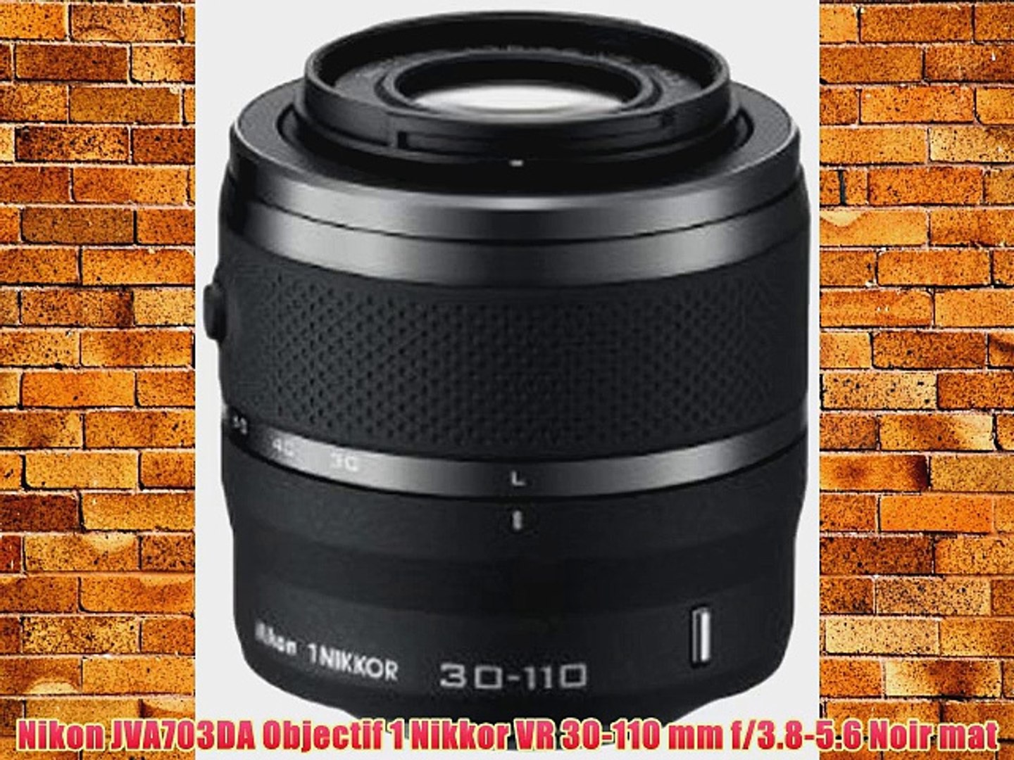 Nikon JVA701DA Objectif 1 Nikkor VR 10-30 mm f//3.5-5.6 Noir mat