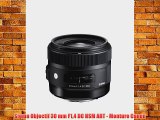 Sigma Objectif 30 mm F14 DC HSM ART - Monture Canon