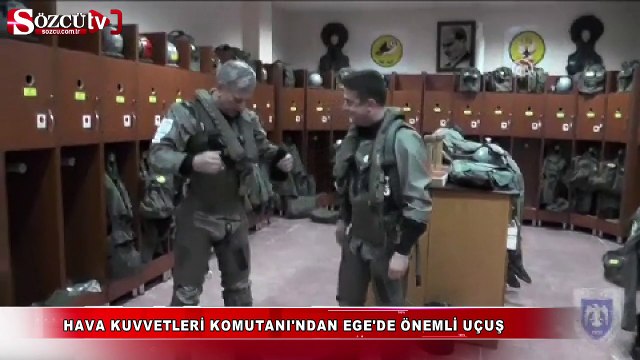 Hava Kuvvetleri Komutanı'ndan Ege'de önemli uçuş