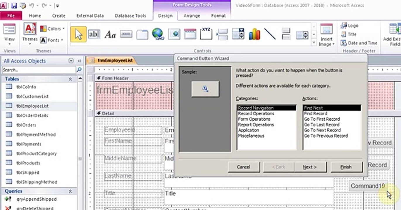 (Hindi) Microsoft Access pt 5 (Form, Create Tab, Navigation form, Calculate fields) - databaselearn.blogspot.com