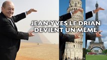 Jean-Yves Le Drian devient un mème après une photo ratée
