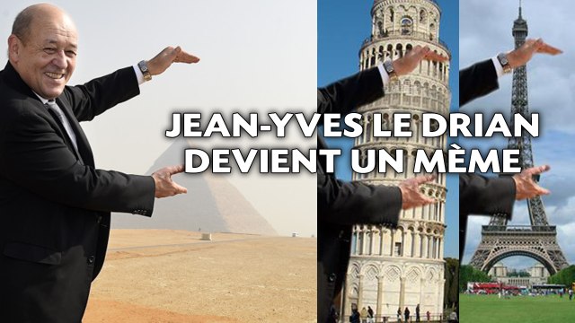 Jean-Yves Le Drian devient un mème après une photo ratée