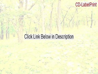 CD-LabelPrint Crack [Download Now]