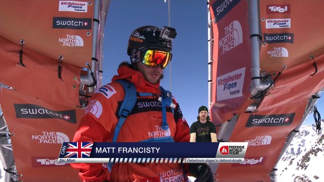 FWT15 - Run of Matt Francisty (CAN) Swatch Freeride World Tour 2015 Fieberbrunn By The North Face restaged in Vallnord-Arcalis AND