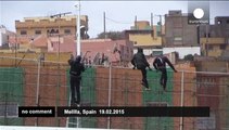 African migrants storm border into Spain