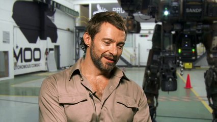 Chappie Interview - Hugh Jackman (2015) - Dev Patel, Sigourney Weaver Robot Movie