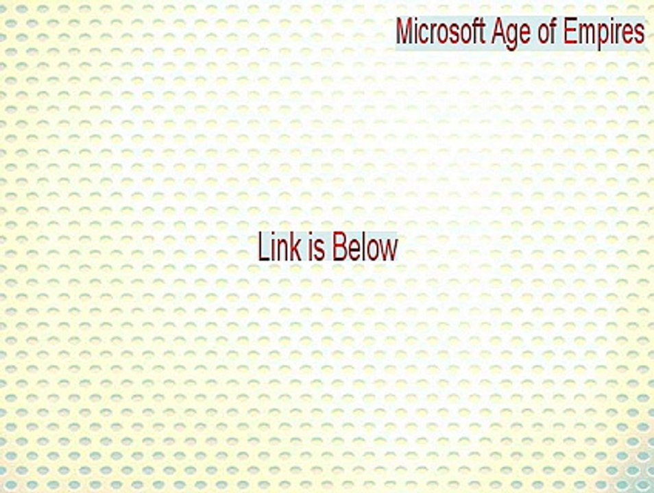 Microsoft Age of Empires Download [Free Download]