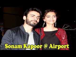 Sonam Kapoor & Fawad Khan Snapped @ Airport