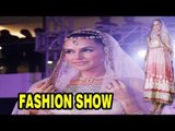 Hot Neha Dhupia On Ramp For Indian Wedding Couture