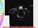 Gariz Genuine Leather XS-CHEM10BK Camera Metal Half Case for Olympus OMD EM10 Black