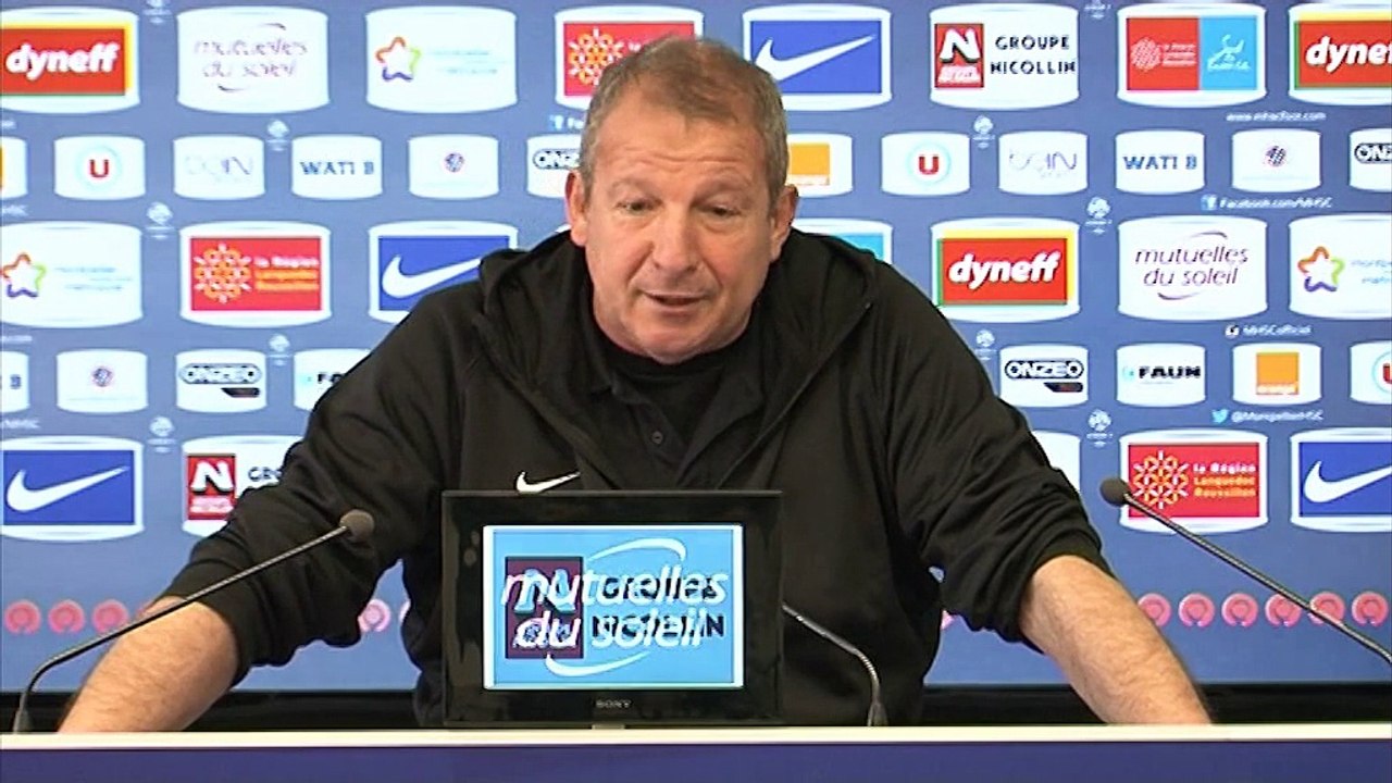 Rolland Courbis avant EAG-MHSC (26ème journée L1)