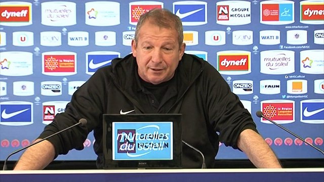 Rolland Courbis avant EAG-MHSC (26ème journée L1)