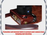 MegaGear Ever Ready Protective Dark Brown Leather Camera Case  Bag for Sony DSC-RX1 RX1