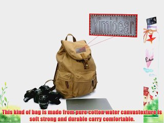 Скачать видео: Yimidear Canvas DSLR SLR Camera Shoulder Bags Backpack Rucksack Bag With Waterproof Cover And