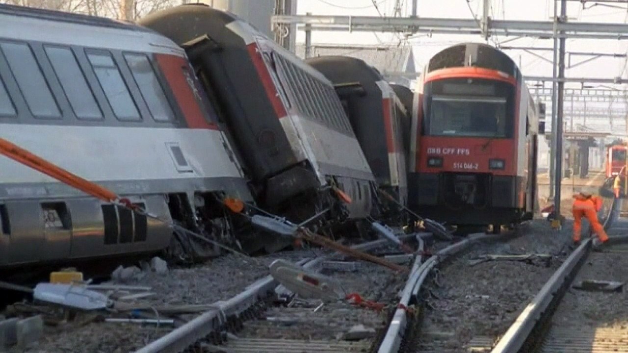 Swiss train crash leaves dozens injured