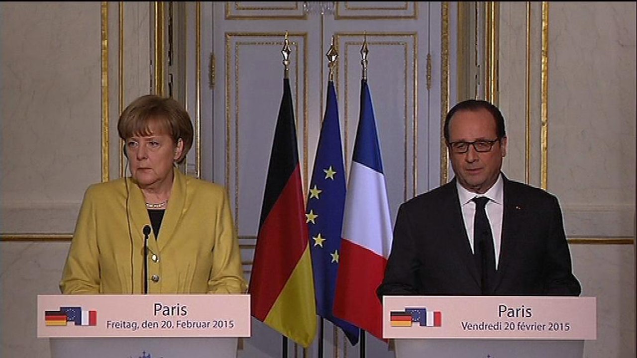 Ukraine: Hollande et Merkel veulent l'applicati...