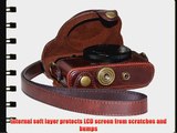 TechCare Protective Leather Case Bag For Sony DSC-RX100M II Cyber-shot Digital Still Camera/Dark