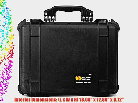 Pelican 1520 Protector 19x15x7in Watertight Carrying Case Black No 1520-001-110