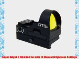 C-MORE Systems RTS2 6 MOA Red Dot Sight with Rail Mount Black