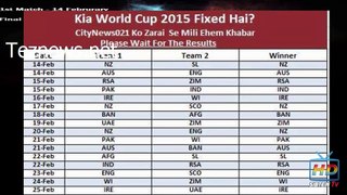 IS ICC WORLDCUP 2015 FIXED-- LEAKED RESULTS