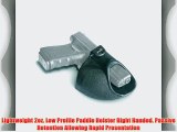 Fobus Standard Holster RH Paddle GLC Glock 17/19/22/23/26/ Inside the Waistband Holster - 9mm