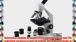 AmScope M500C-E Digital Monocular Compound Microscope WF10x and WF25x Eyepieces 40x-2500x Magnification