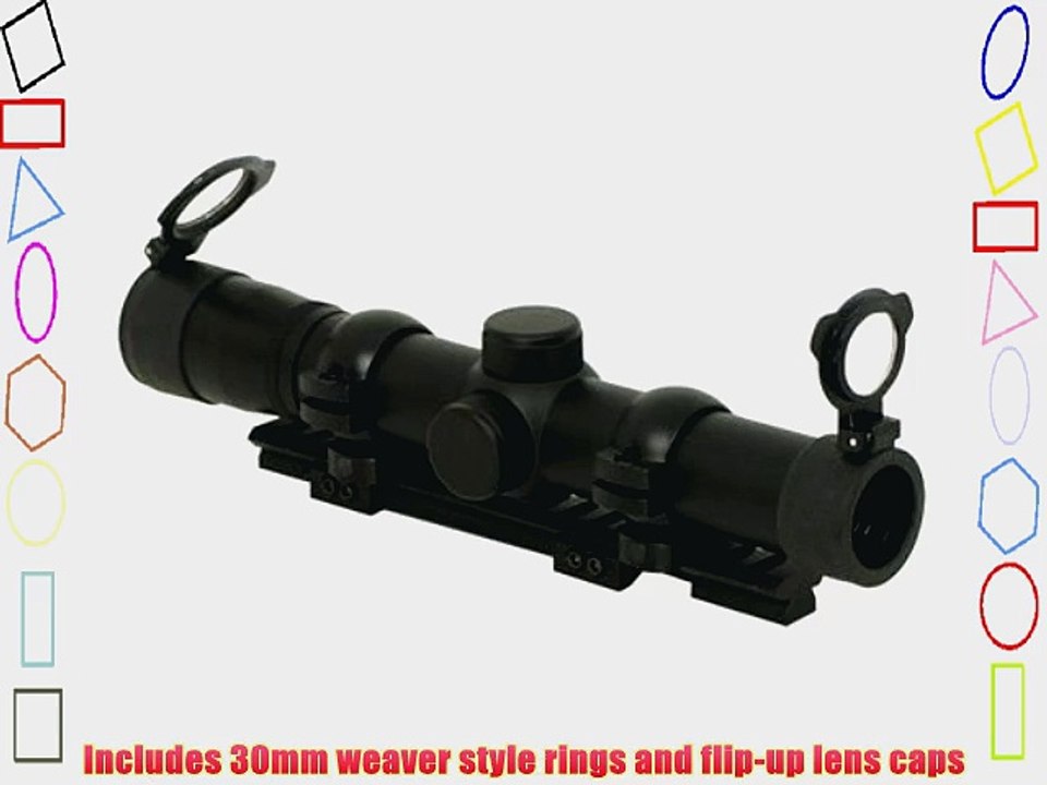 NcSTAR 2.75 x 22mm Long Eye Relief Scout Scope Black