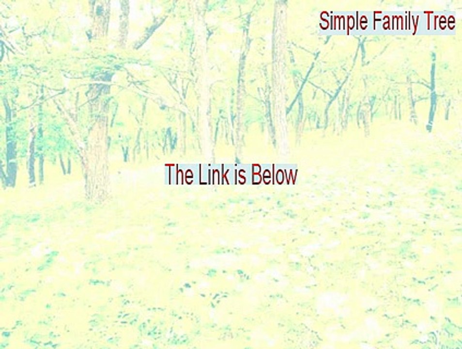 Simple Family Tree Keygen - Legit Download