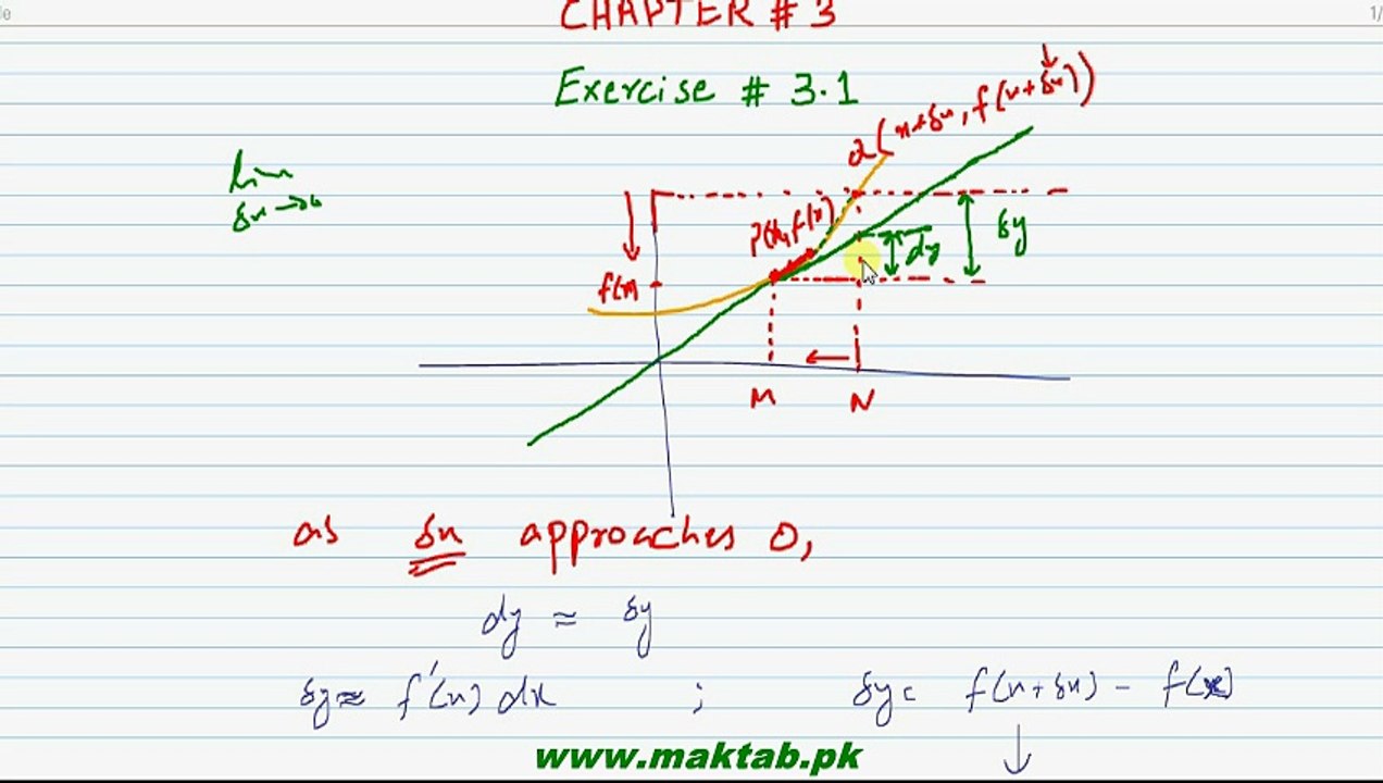 FSc Math Book2, Ex 3.1, LEC 3 Q 1