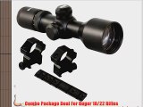 Tactical 3-9x40 Compact Scope   Rings And Rail Mount For Ruger 10/22 Rifles
